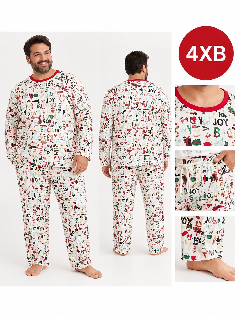 NWT Jammies For Our Families 2-Pieces Sleep Set Men's Size 4XB